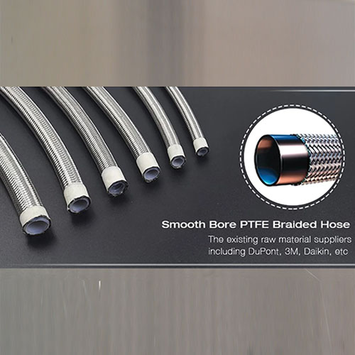 flexible braded hose and fittings